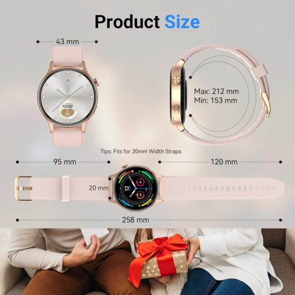 Fitpolo Smart Watch for Women,1.3