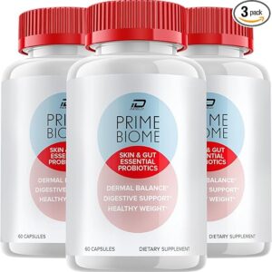 PrimeBiome - Natural Supplement for Gut Health, Skin Cell Renewal, and Weight Balance