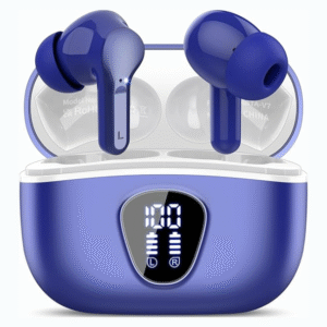 Wireless Bluetooth 5.4 Earbuds, HiFi Stereo, ENC Noise Cancelling Mic, IP7 Waterproof, 48H Playtime, LED Display – for Workout & Sports